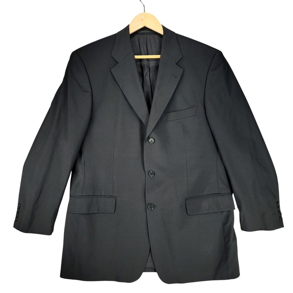 Hugo Boss‎ Mens Sport Coat 42R* Black Da Vinci Lucca Single Breasted Double Vent